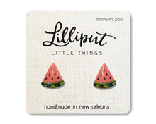 Load image into Gallery viewer, Watermelon Fruit Earrings
