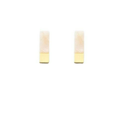 Cream Acrylic/Gold Bar.