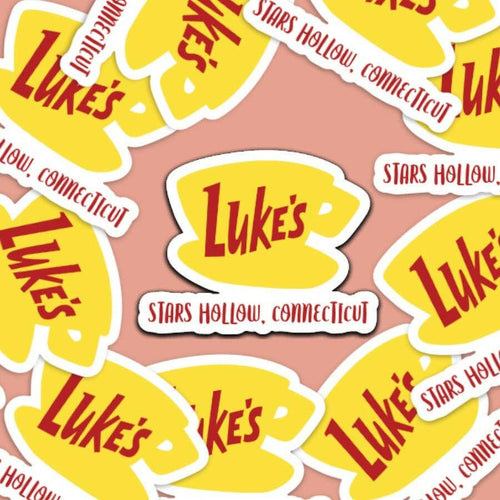 Luke's Diner Vinyl Sticker.