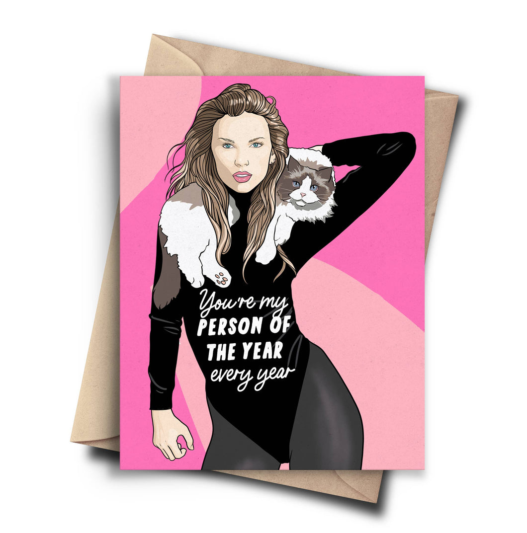 Person of the Year Taylor Swift Valentine / Friendship Card