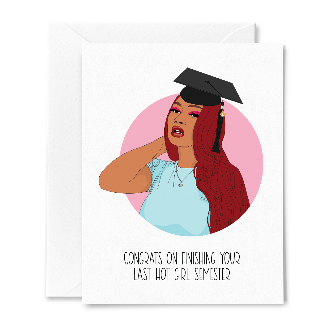 Megan Thee Stallion #HotGirlSemester Card.