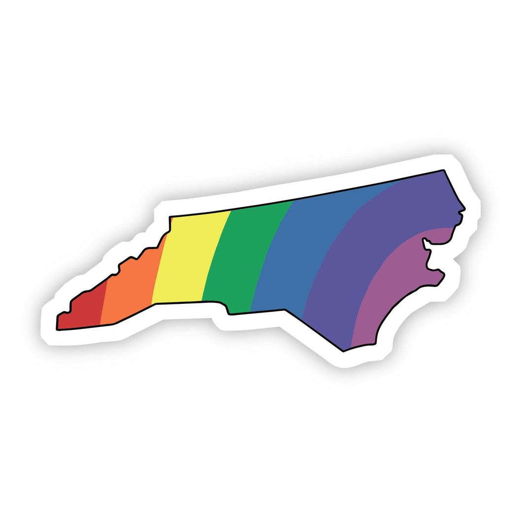 North Carolina Rainbow Sticker