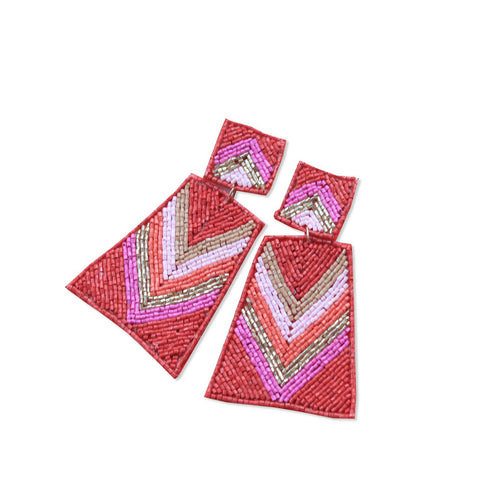 Boho Beaded Rectangle.