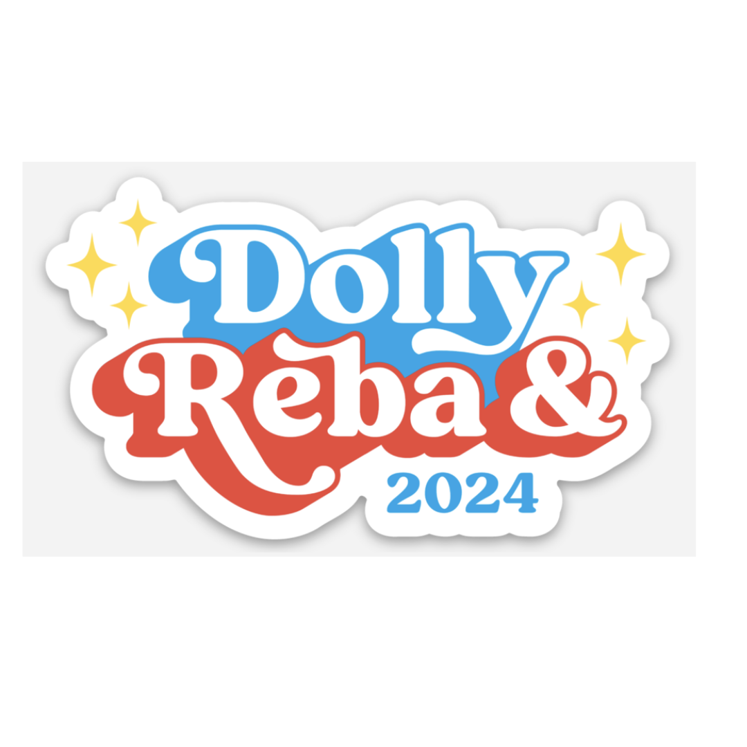 Dolly and Reba Sticker (Dolly Parton).