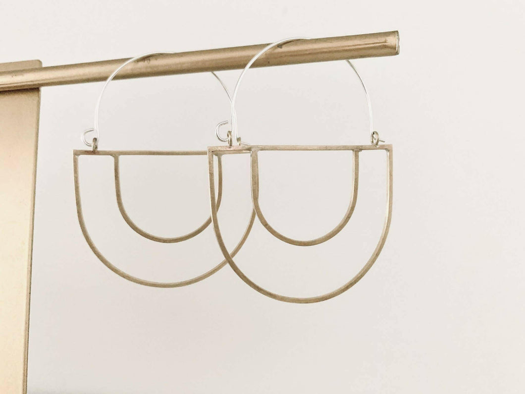 The Hannah Earring- Brass