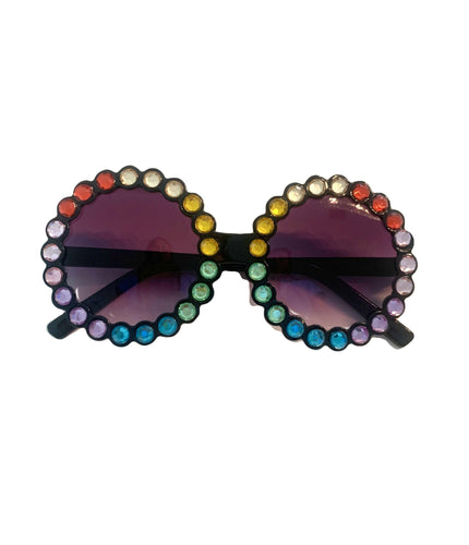 Rhinestone Sunglasses Black.