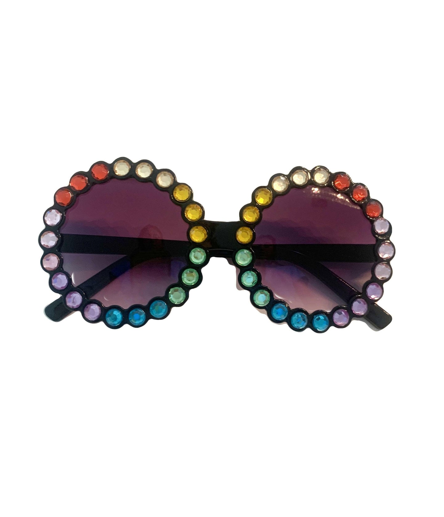 Rhinestone Sunglasses Black.