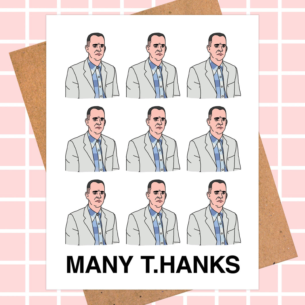 Tom Hanks Many Thanks Funny Thank You Card