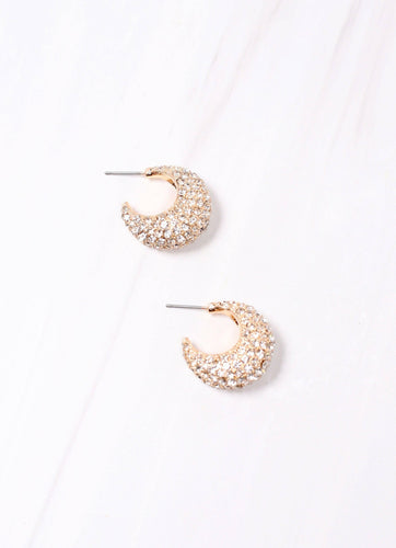 Mossleigh CZ Hoop Earring GOLD.