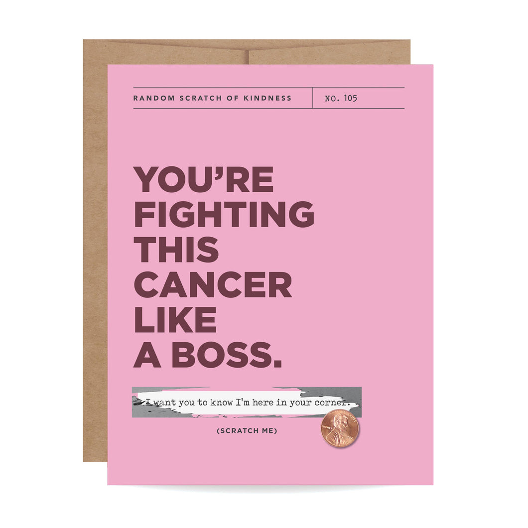Fighting Cancer Scratch-off Card