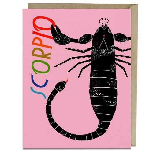 Lisa Congdon Scorpio Card.
