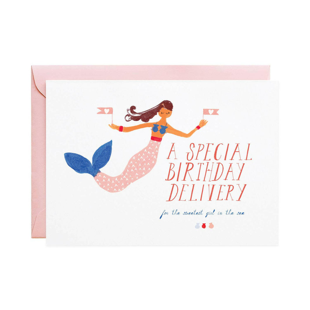 Mermaids Birthday Birthday Greeting Card