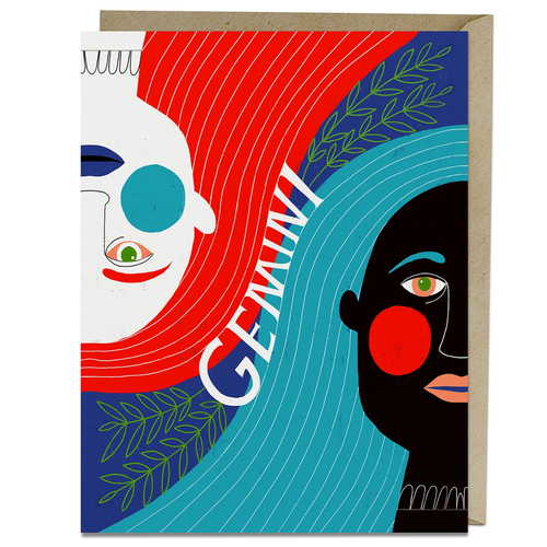 Lisa Congdon Gemini Card.