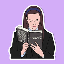 Load image into Gallery viewer, Gilmore Girls Sticker - Rory Reading Books
