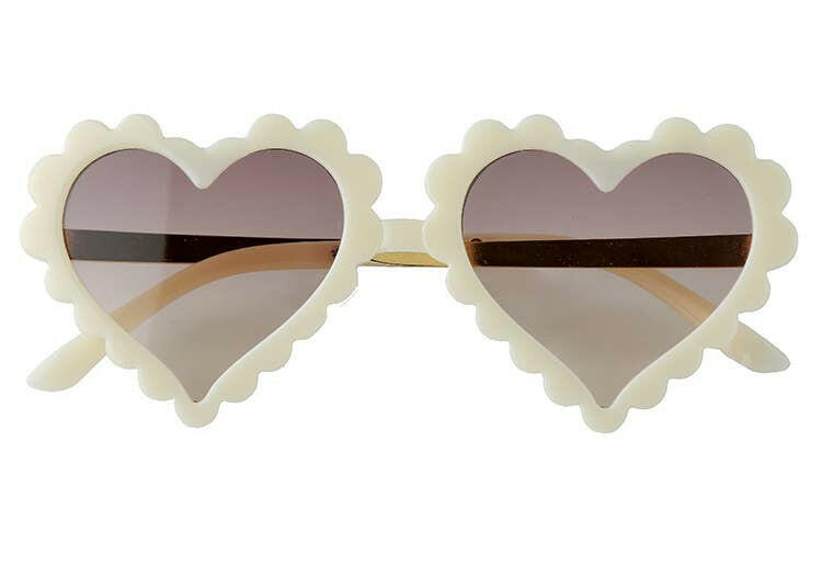 Heart Sunglasses - Ivory.