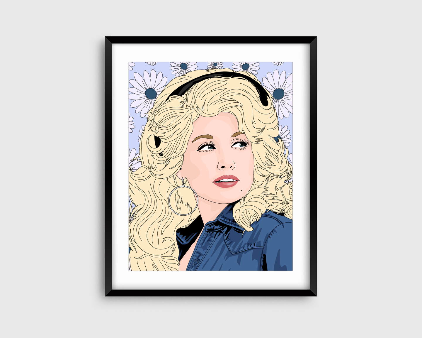 Dolly Parton Portrait Fine Art Print.