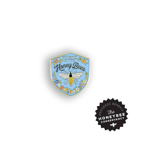 Friend of the Honeybee Enamel Pin.