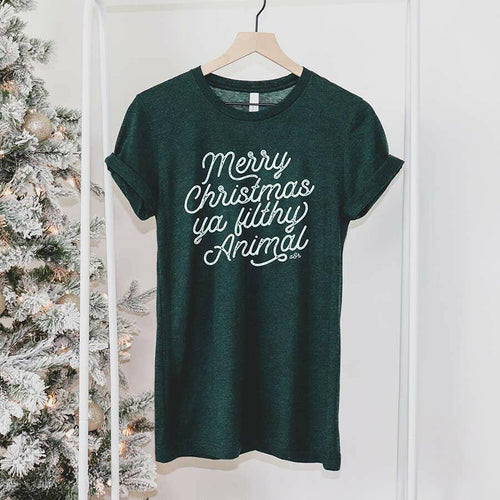 Merry Christmas Ya Filthy Animal Tee Shirt.