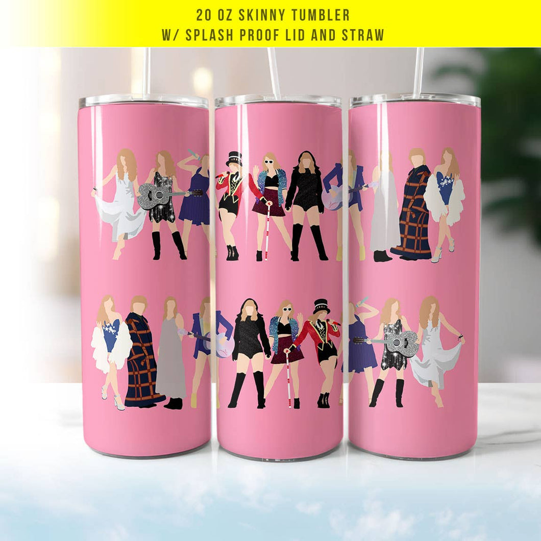 Taylor Eras Inspired Outfits 20oz Skinny Tumbler
