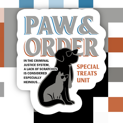 Paw and Order Special Treats Unit Sticker.