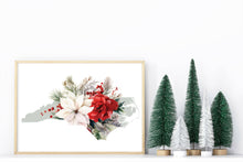Load image into Gallery viewer, North Carolina Christmas art print | Four Seasons Series: 11x14.
