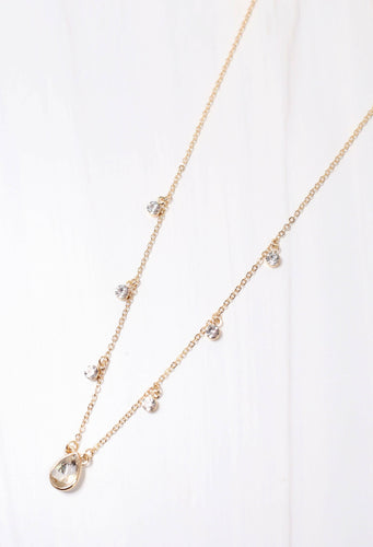 Argonne Necklace with Crystals GOLD.