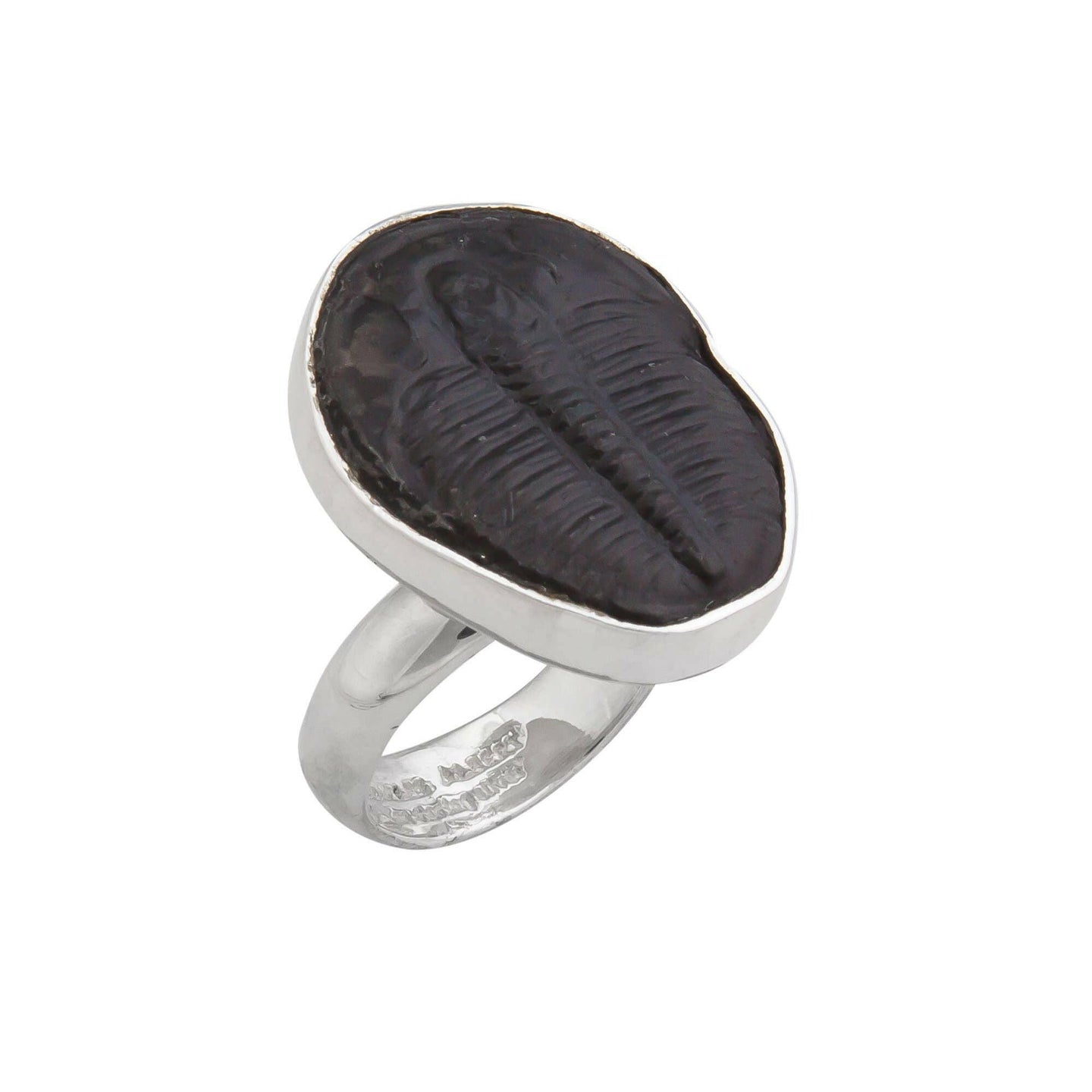 Sterling Silver Trilobite Adjustable Ring.