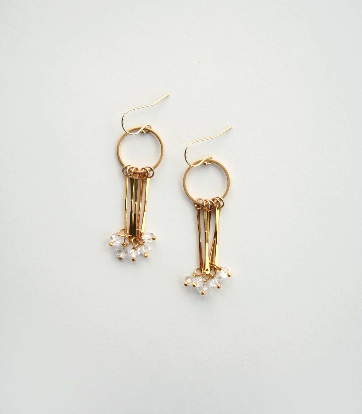 Diamond Cluster Earrings.