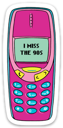 I Miss the 90's Die Cut Sticker.