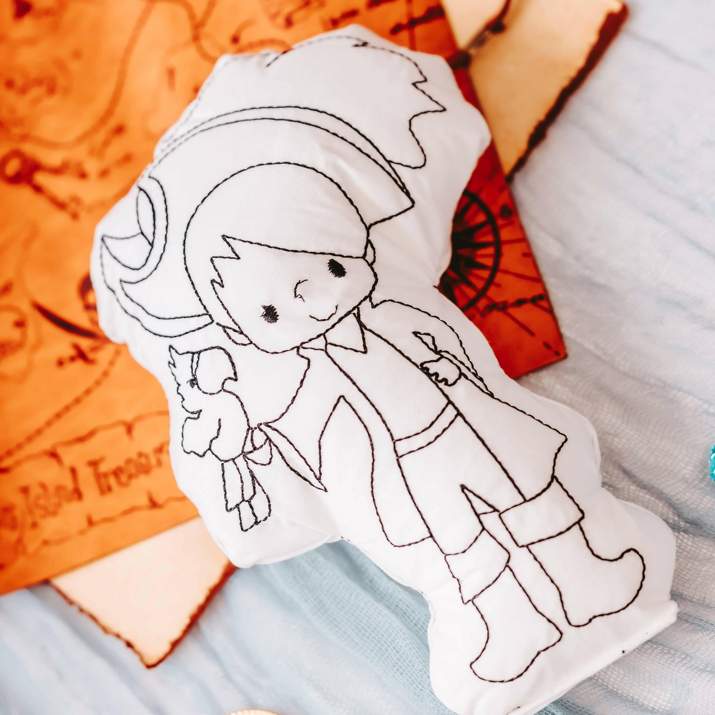 Pirate Boy Doodle Doll Coloring Kit for Kids.