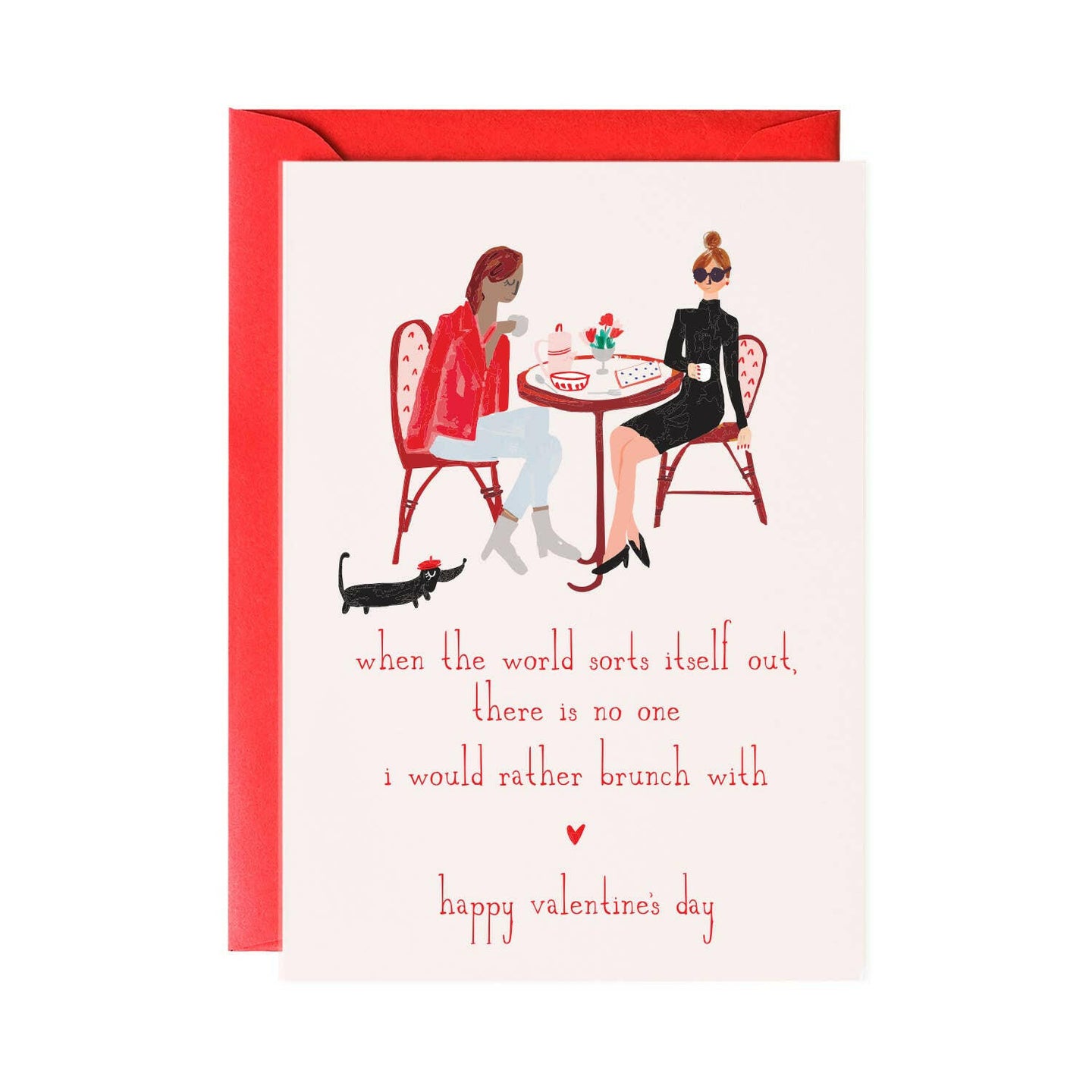 Brunch?- Valentine Greeting Card.