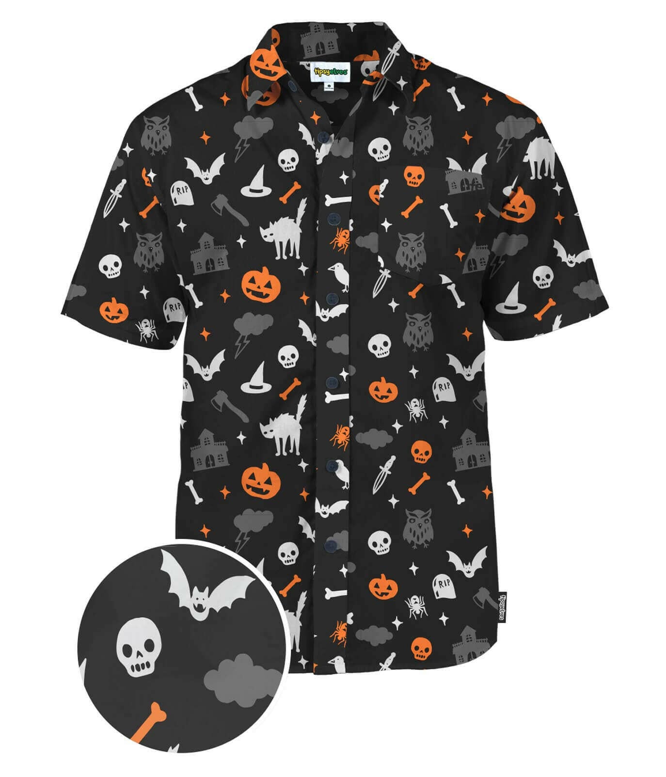 Halloween Night Button Down Shirt.