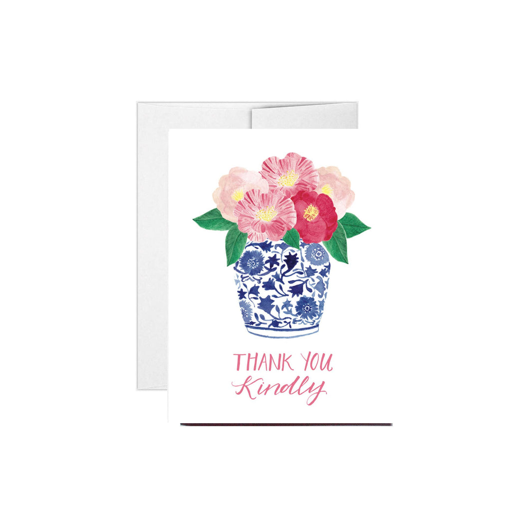 Camellia and Ginger Jar Thank You Card