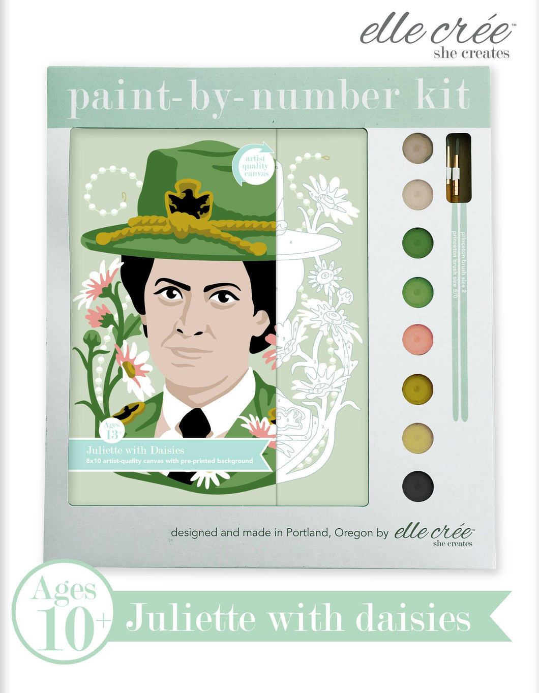 Juliette with Daisies Paint-by-Number Kit