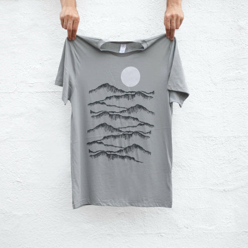 Sale! Badlands National Park Mens Organic Cotton Tee Earth Gray.