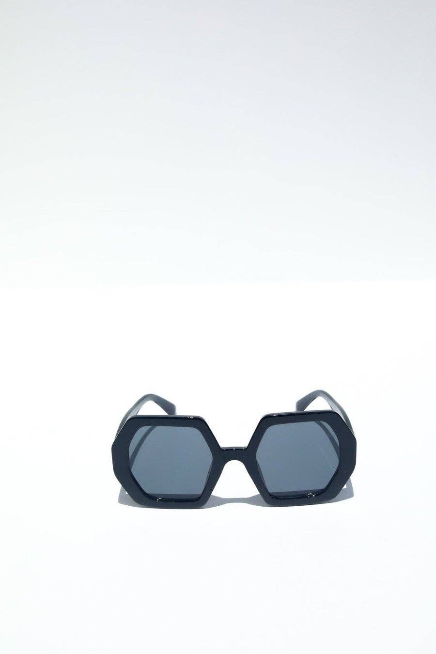 Octagon Chunky Sunglasses Black
