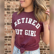 Load image into Gallery viewer, Retired Hot Girl Soft Graphic Tee.
