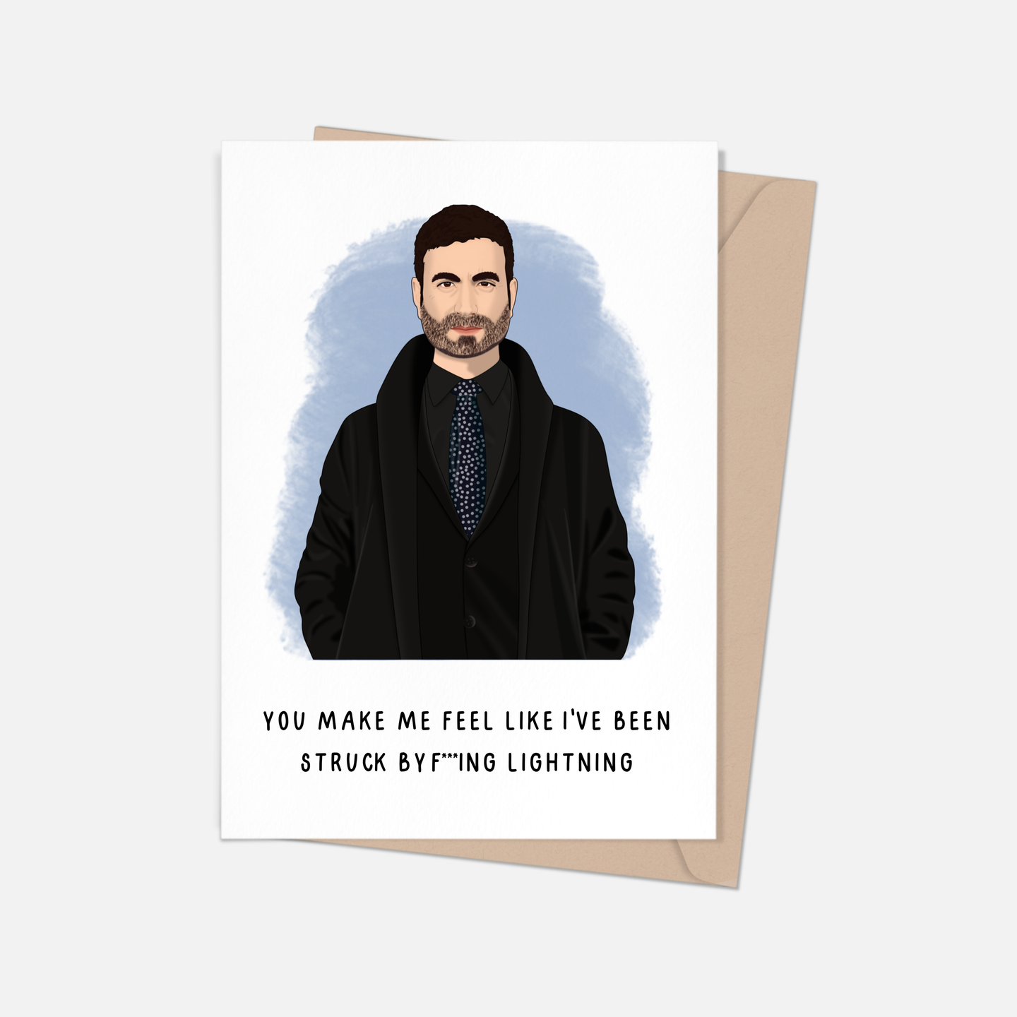 Roy Kent Love Struck By Lightning Greeting Card.