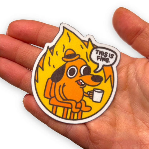 This Is Fine Sticker.