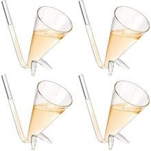 Load image into Gallery viewer, Champagne Shooter 4pk With Stands - Reusable Acrylic
