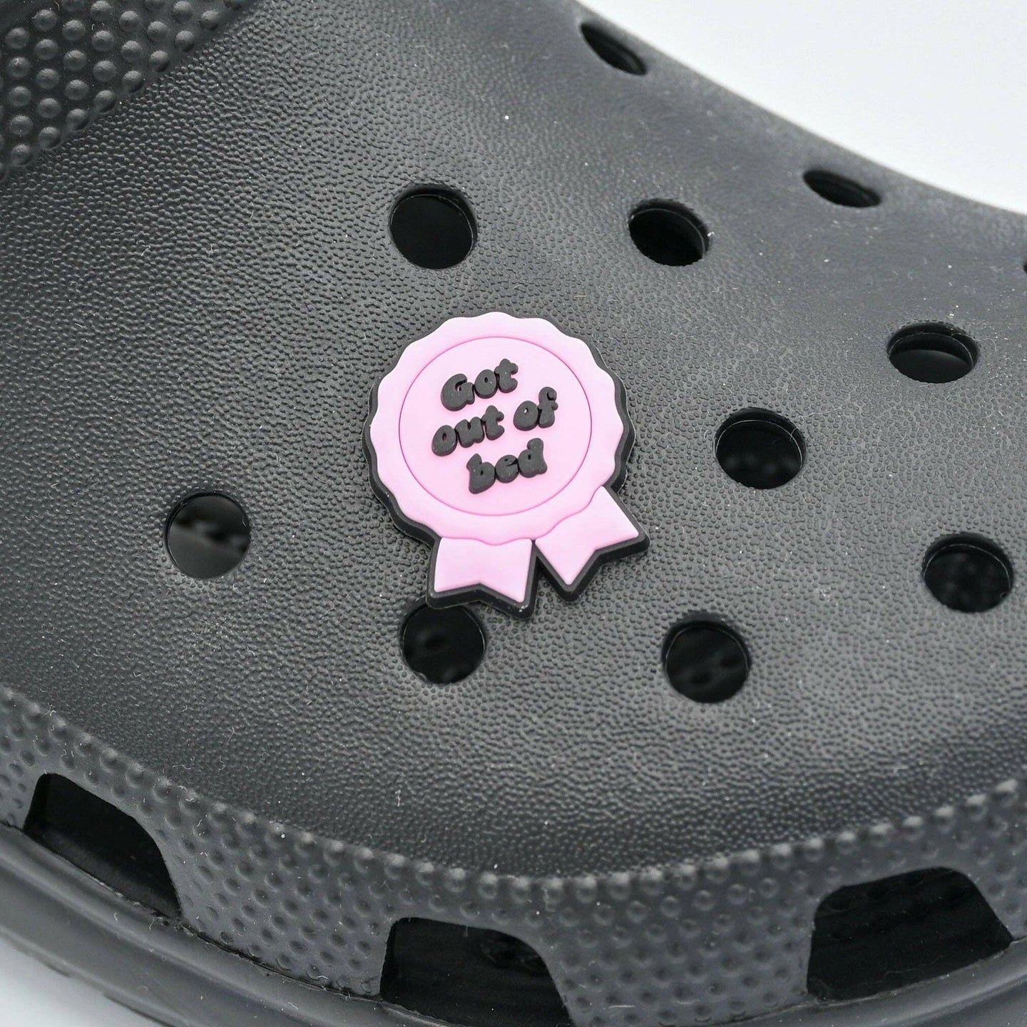 Got Out of Bed Shoe Charm Shoe Charm, Croc Jibbitz.