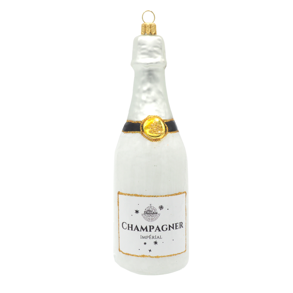 Champagne Bottle White