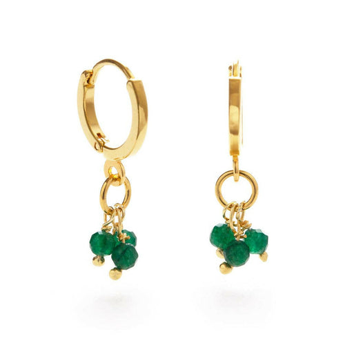 Emerald Pebble Huggies.
