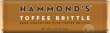 Load image into Gallery viewer, Natural Toffee Brittle Dark Chocolate Candy bar 2.25oz.
