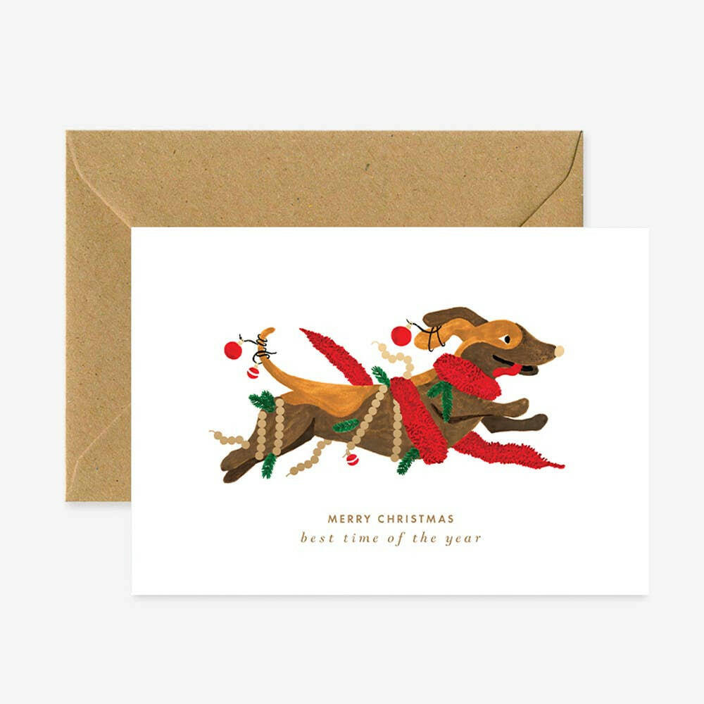 Xmas Dog Card.