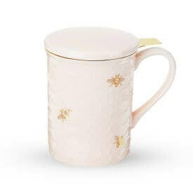 Annette Honeycomb Ceramic Tea Mug & Infuser.