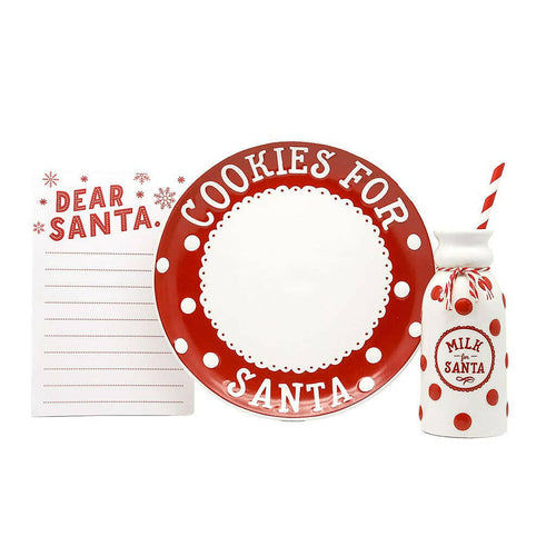 Santa's Milk & Cookie Set.