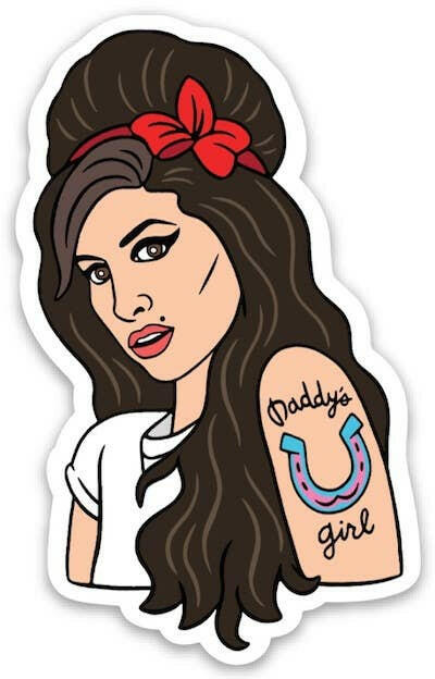 Amy Winehouse Die Cut Sticker.