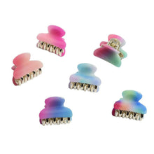 Load image into Gallery viewer, Mini Claw Clip Set of 6 - Tie Dye.
