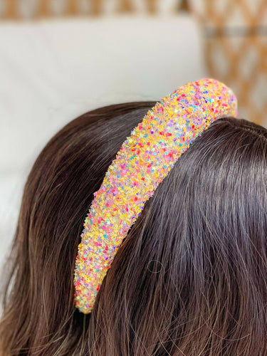 Confetti Star Padded Headband.